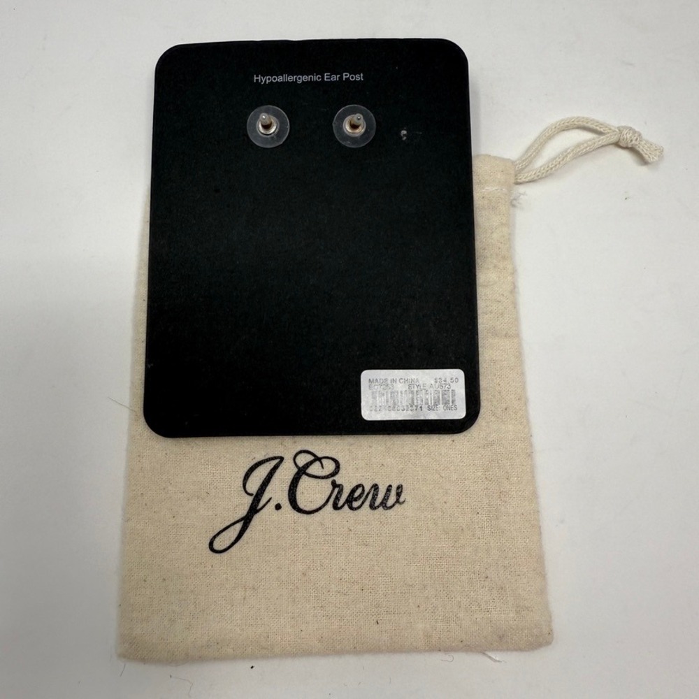 NWT J.Crew Pearl Bow Earrings - Picture 5 of 6